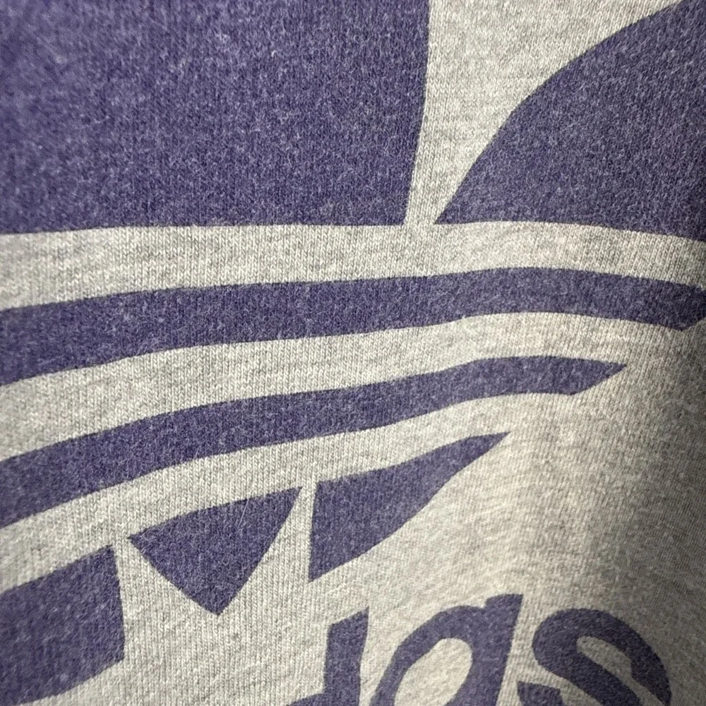 Adidas Kareem Abdul-Jabbar Skyhook Basketball Grey T Shirt Mens XL Vintage